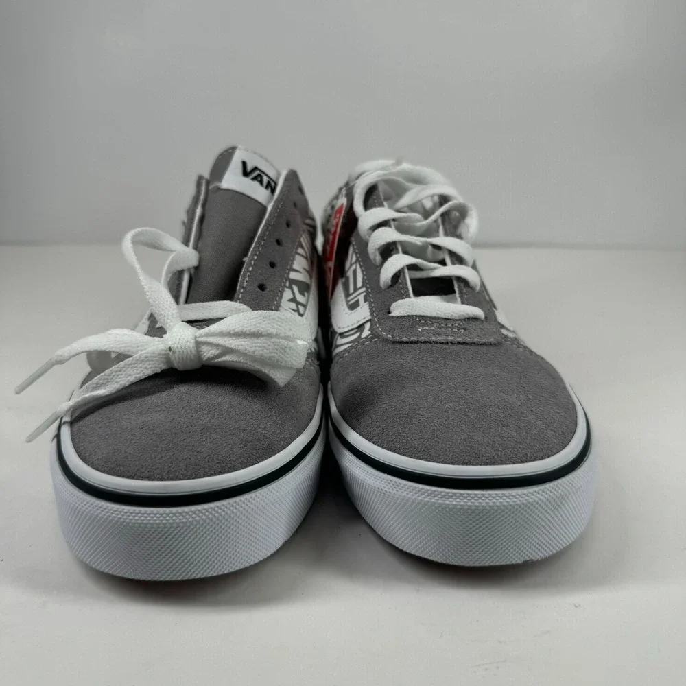 Vans Ward Low OTW Repeat Men's 7.5 Frost Grey/White Suede Canvas Skate Sneaker